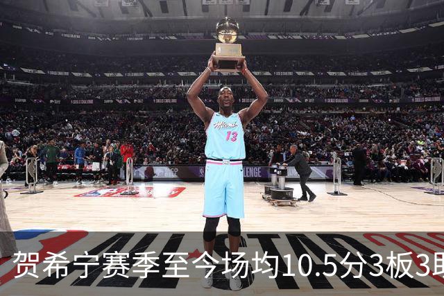 贺希宁赛季至今场均10.5分3板3助 上赛季场均20.1分5板3.7助