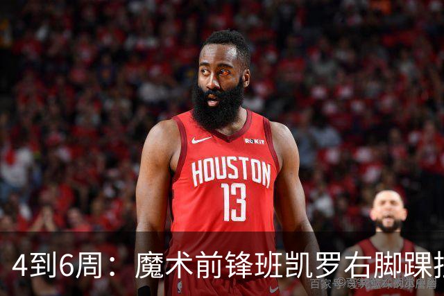 4到6周：魔术前锋班凯罗右脚踝扭伤，赛季开局遇挫
